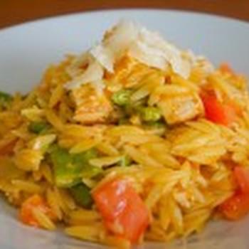 Pesto Orzo with Tyson® Grilled and Ready Chicken #TysonGrilled&Ready