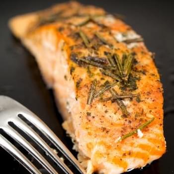Broiled Salmon with Rosemary