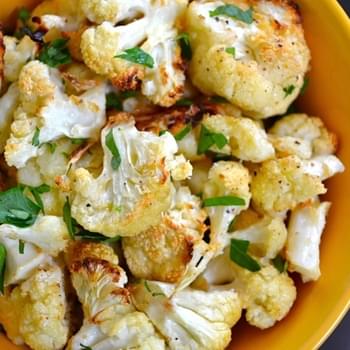 Garlic Parmesan Roasted Cauliflower