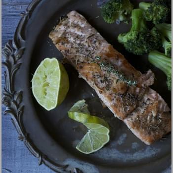 Herb Roasted Salmon with Lime