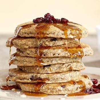 Cranberry Oatmeal Blender Pancakes
