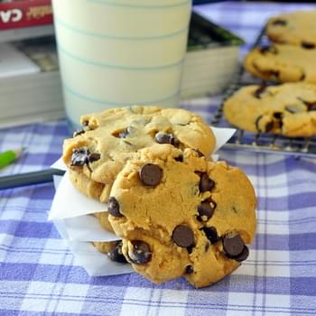 Soy Butter Chocolate Chip Cookies - An Allergy Alternative to Peanut Butter Cookies