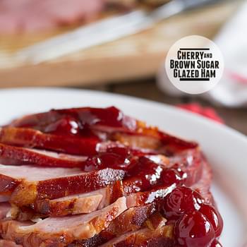 Cherry and Brown Sugar Glazed Ham