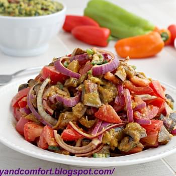 Sauteed Eggplant Salad (Vegan)