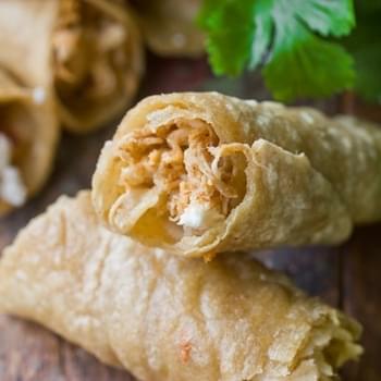 Chicken Flautas with Lime Sour Cream