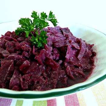 Sweet and Sour Red Cabbage (German Style) Adapted from Cooks.com