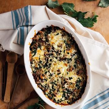 Baked Eggs with Kale and Sausage