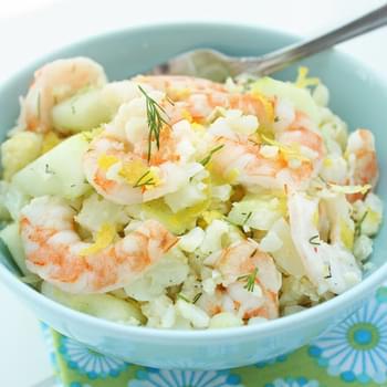 Shrimp & Cauliflower Salad w/ Lemon & Dill