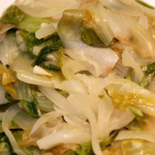 Braised Escarole with Onions
