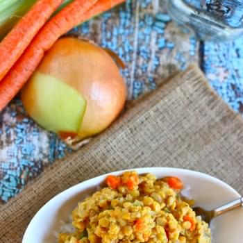Gingery Red Lentils & Rice