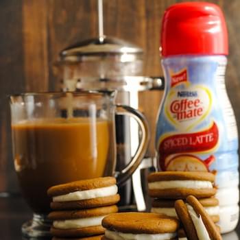 Spiced Latte Ginger Sandwich Cookies