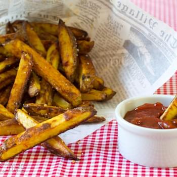 Harissa Baked French Fries - Spicy Fries