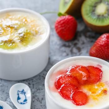 Brûléed Yogurt with Fresh Fruit