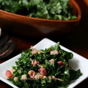 Spicy Stir-Fried Kale with Pancetta and Onions