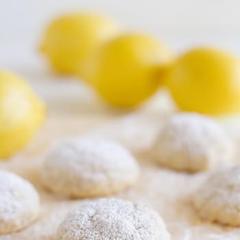 Gluten Free Lemon Snowball Cookies