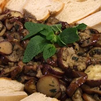 Marinated Eggplant with Capers and Mint