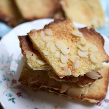 Almond Matzoh Toasts