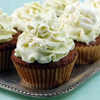 Coconut Cupcakes with Key Lime Icing