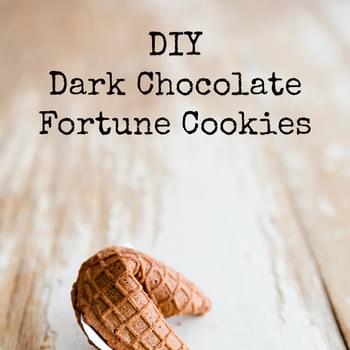 DIY Dark Chocolate Fortune Cookies