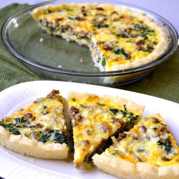 Sausage and Spinach Quiche