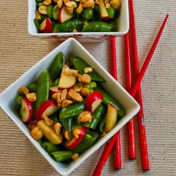 Asian Sugar Snap Pea Salad with Radishes and Edamame