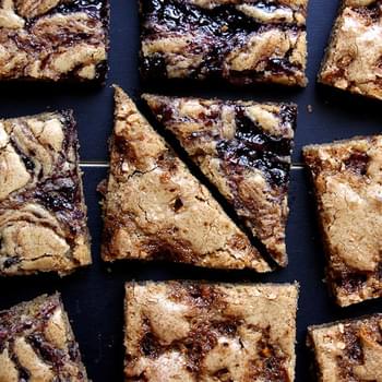 Brittle and Jam Blonde Brownies