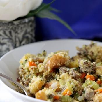 The Best Stuffing Ever…Sourdough Cornbread and Sausage Stuffing