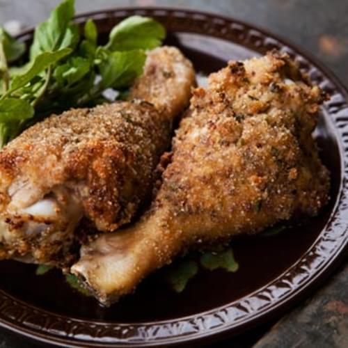 Breaded and Baked Chicken Drumsticks