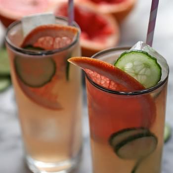 Grapefruit Cucumber Cocktails