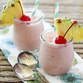 Strawberry Pineapple Coconut Smoothie