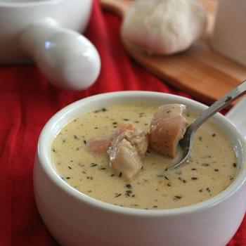 Roasted Garlic Chicken Soup