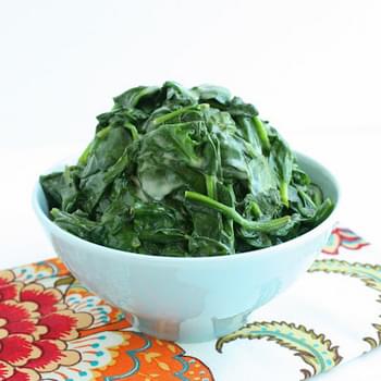 Coconut Creamed Spinach (Low Carb and Gluten Free)