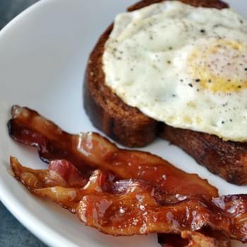 Candied Bacon and Fried Eggs