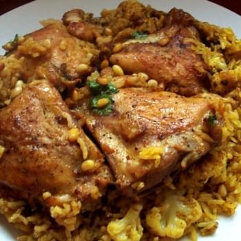 Maqluba – Up Side Down (Chicken & Rice)