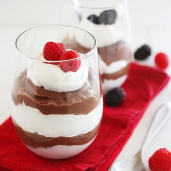 Skinny Chocolate Pudding Parfaits