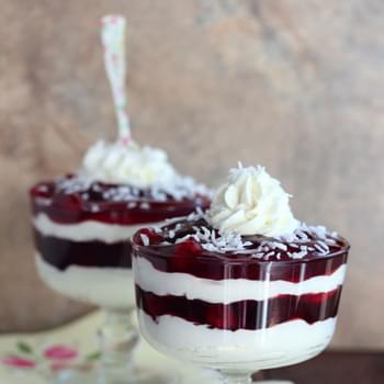 Coconut Whipped Cream and Cherry Parfaits