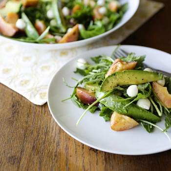 Grilled Peach and Avocado Salad