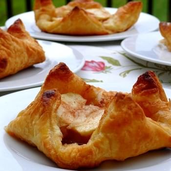 Individual Puff Pastry Apple Tarts with Almond & Cinnamon