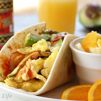 Super Soft California Breakfast Tacos (Mommy's Version)