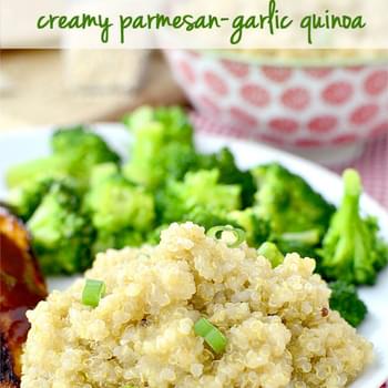 Creamy Parmesan-Garlic Quinoa