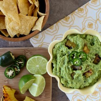 Grilled PIneapple Guacamole
