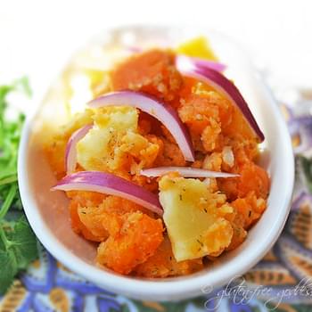 Sweet Potato Salad With Red Onion.