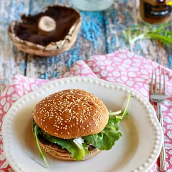 Roasted Portabella and Goat Cheese Sammies