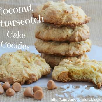 Coconut Butterscotch Cake Cookies