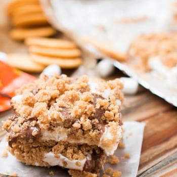 Ritz Peanut Butter Cup S’mores Bars