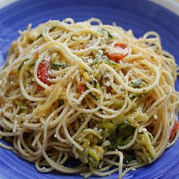 Angel Hair with Zucchini and Tomatoes