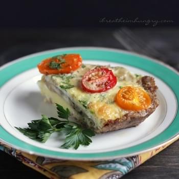 Sausage Crusted Quiche – Low Carb and Gluten Free