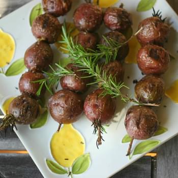 Grilled Potato Rosemary Kebabs