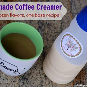 Homemade Coffee Creamer – Over 2 Dozen Flavor Varieties!