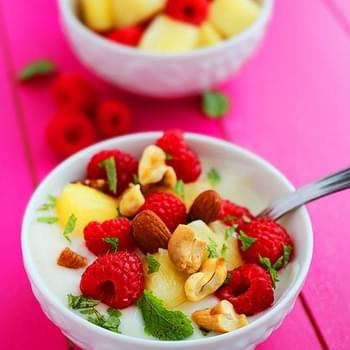 Vanilla Yogurt with Fruit & Nuts